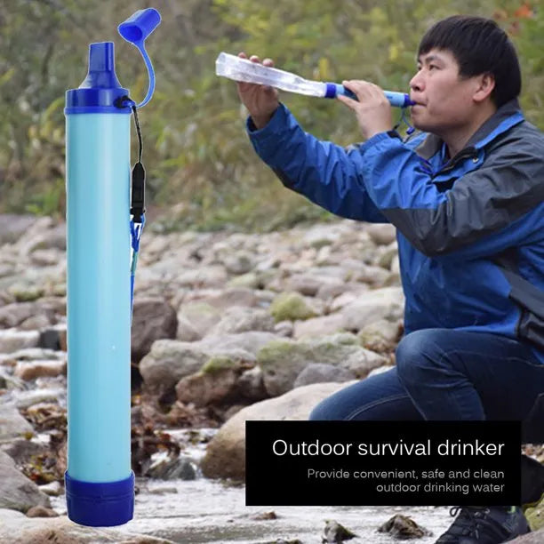 Portable Outdoor Water Purifier Camping Hiking Emergency Survival Water Filter