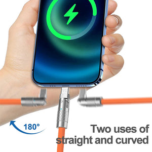 120W 7A Fast Charge Cable 180 Degree Rotation