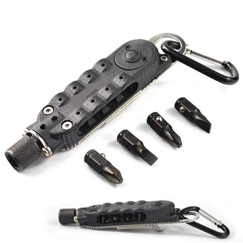 Multifunctional Mini Screwdriver Outdoor EDC Keychain