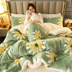 Daisy Super Thick Warm Autumn Winter Blankets for Beds