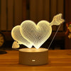 2022 Valentines Day Gift 3D Love Lamp Acrylic Bear Rose LED Night Light