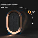 Electric Space Heater, Ceramic Room Heater with Tip-over and Overheat Protection