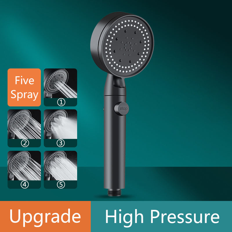 High Pressure Handheld Shower Head With On Off Switch