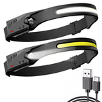 Outdoor High Power USB COB Silicone LED Head Torch