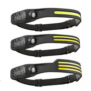 Outdoor High Power USB COB Silicone LED Head Torch