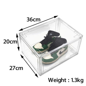 Transparent Plastic Sneaker Stackable Shoe Storage Box