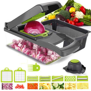 Multifunction Kitchen Vegetable Cutter Manual 7 In 1 Slicer